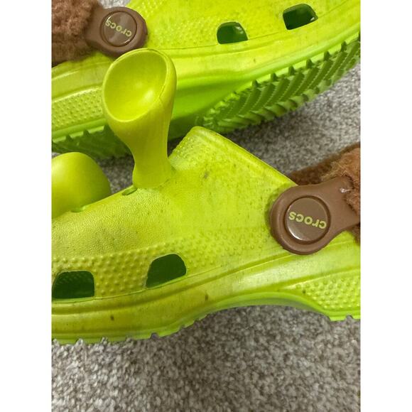 NWT Crocs Unisex Kids' Dreamworks Classic Shrek Clog in Lime Punch, sz 13 - Picture 13 of 13